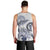 Polynesian Manta Ray Men Tank Top Blue Floral Turtle Tattoo - Polynesian Pride