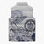 Polynesian Manta Ray Sleeveless Puffer Jacket Blue Floral Turtle Tattoo - Polynesian Pride