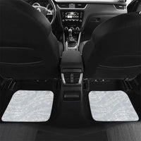 Polynesian Manta Ray Car Mats Gray Floral Turtle Tattoo LT9 Set 2pcs - Back Gray - Polynesian Pride