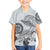 Polynesian Manta Ray Family Matching Tank Maxi Dress and Hawaiian Shirt Gray Floral Turtle Tattoo - Polynesian Pride
