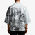 Polynesian Manta Ray Kimono Gray Floral Turtle Tattoo - Polynesian Pride