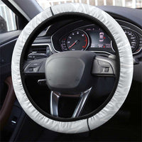 Polynesian Manta Ray Steering Wheel Cover Gray Floral Turtle Tattoo LT9 - Polynesian Pride