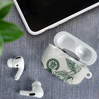 Polynesian Manta Ray AirPods Case Green Floral Turtle Tattoo LT9 - Polynesian Pride