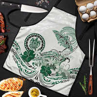 Polynesian Manta Ray Apron Green Floral Turtle Tattoo LT9 Green - Polynesian Pride