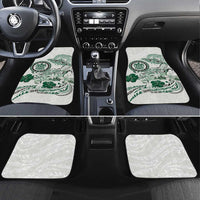 Polynesian Manta Ray Car Mats Green Floral Turtle Tattoo LT9 Set 4pcs Green - Polynesian Pride