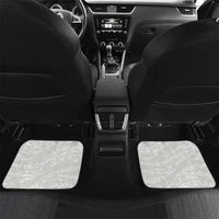 Polynesian Manta Ray Car Mats Green Floral Turtle Tattoo LT9 Set 2pcs - Back Green - Polynesian Pride