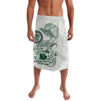 Polynesian Manta Ray Lavalava Green Floral Turtle Tattoo - Polynesian Pride