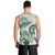 Polynesian Manta Ray Men Tank Top Green Floral Turtle Tattoo - Polynesian Pride