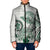 Polynesian Manta Ray Padded Jacket Green Floral Turtle Tattoo - Polynesian Pride