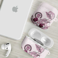 Polynesian Manta Ray AirPods Case Pink Floral Turtle Tattoo LT9 - Polynesian Pride