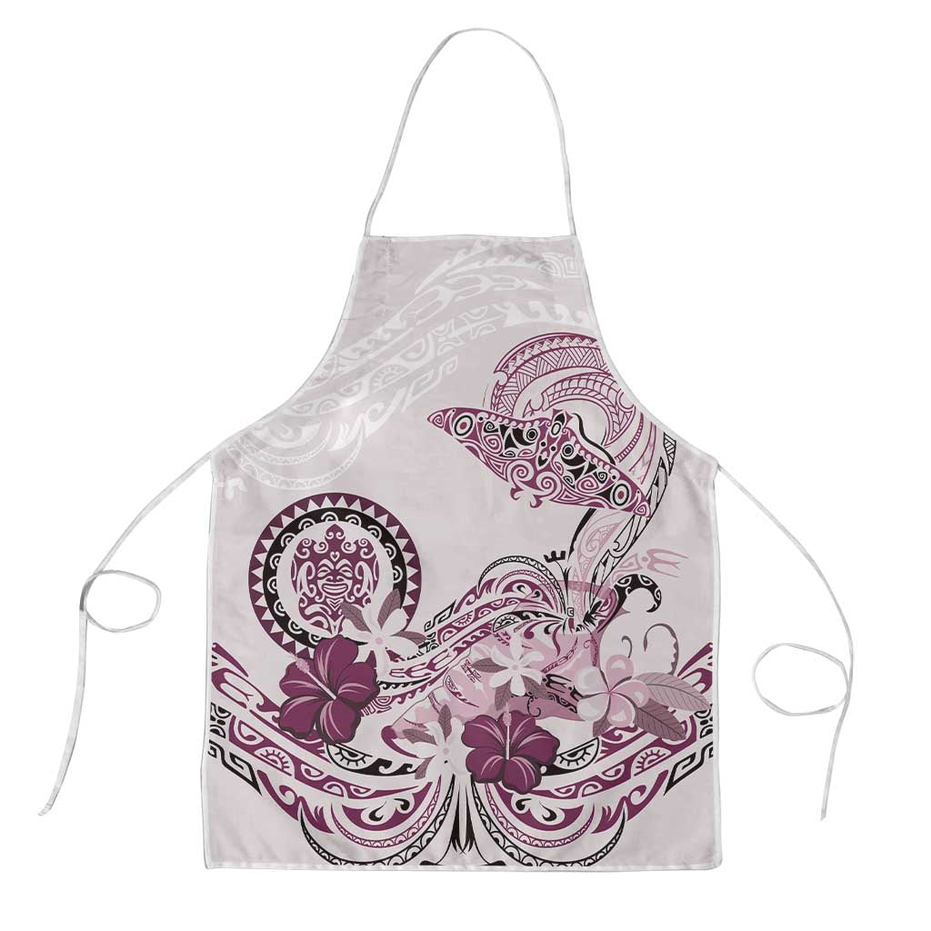 Polynesian Manta Ray Apron Pink Floral Turtle Tattoo LT9 Pink - Polynesian Pride
