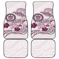 Polynesian Manta Ray Car Mats Pink Floral Turtle Tattoo LT9 - Polynesian Pride