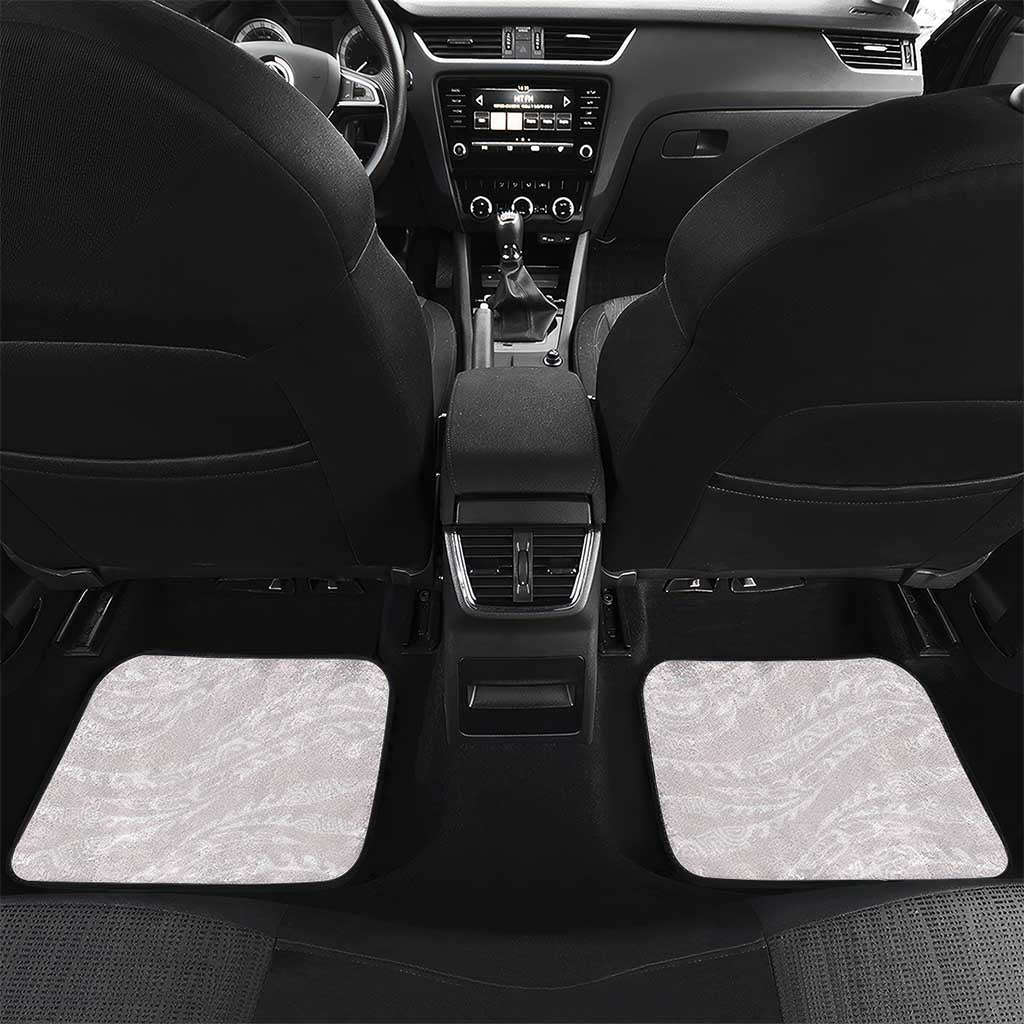Polynesian Manta Ray Car Mats Pink Floral Turtle Tattoo LT9 Set 2pcs - Back Pink - Polynesian Pride