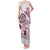 Polynesian Manta Ray Family Matching Tank Maxi Dress and Hawaiian Shirt Pink Floral Turtle Tattoo - Polynesian Pride