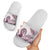 Polynesian Manta Ray Slide Sandals Pink Floral Turtle Tattoo - Polynesian Pride