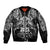 New Zealand Rugby Bomber Jacket Black Haka Dance With NZ Champions History LT9 Unisex Black - Polynesian Pride