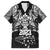 New Zealand Rugby Family Matching Long Sleeve Bodycon Dress and Hawaiian Shirt Black Haka Dance With NZ Champions History LT9 Dad's Shirt - Short Sleeve Black - Polynesian Pride