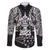 New Zealand Rugby Family Matching Long Sleeve Bodycon Dress and Hawaiian Shirt Black Haka Dance With NZ Champions History LT9 Dad's Shirt - Long Sleeve Black - Polynesian Pride