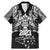 New Zealand Rugby Family Matching Mermaid Dress and Hawaiian Shirt Black Haka Dance With NZ Champions History LT9 Dad's Shirt - Short Sleeve Black - Polynesian Pride