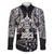 New Zealand Rugby Family Matching Short Sleeve Bodycon Dress and Hawaiian Shirt Black Haka Dance With NZ Champions History LT9 Dad's Shirt - Long Sleeve Black - Polynesian Pride