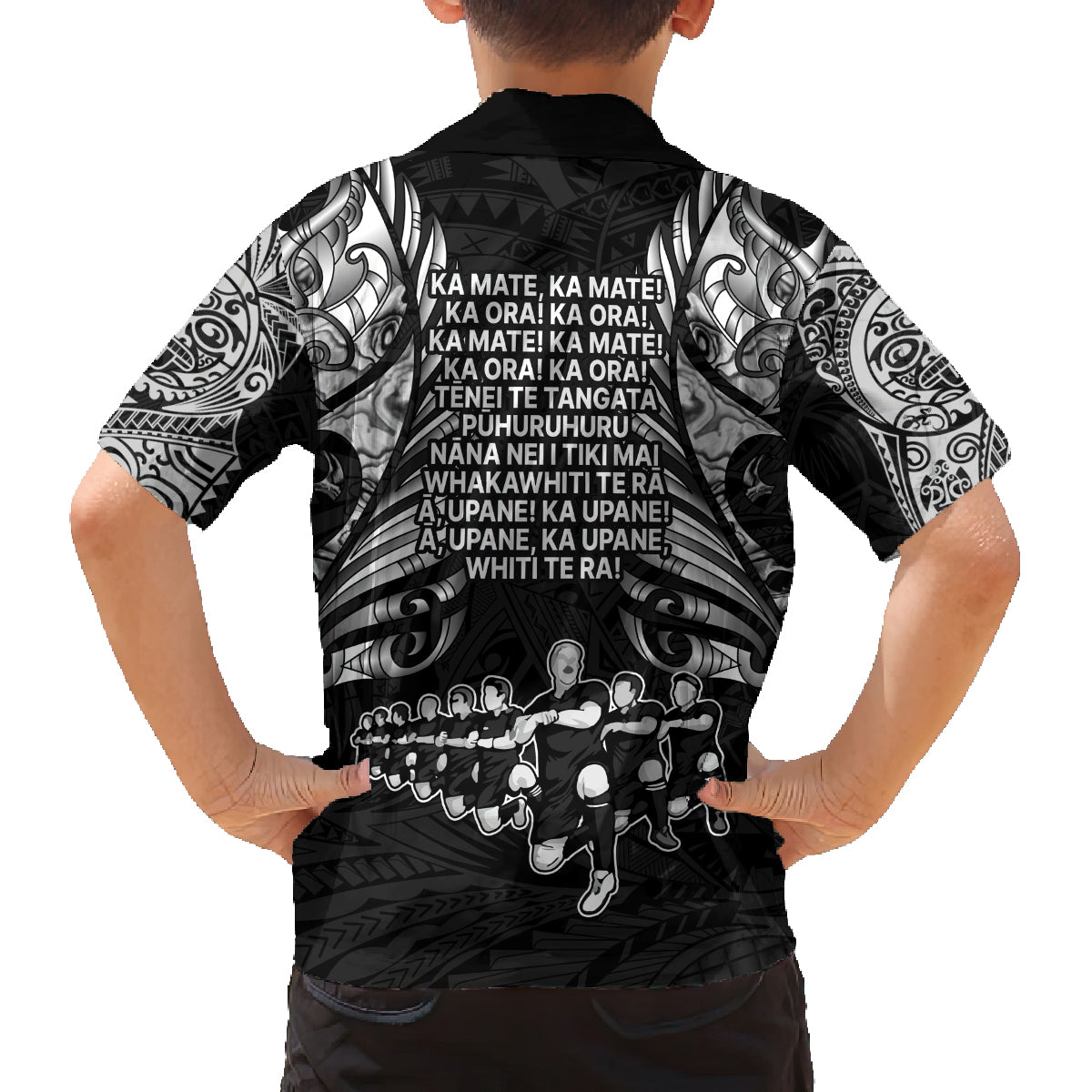New Zealand Rugby Family Matching Summer Maxi Dress and Hawaiian Shirt Black Haka Dance With NZ Champions History LT9 - Polynesian Pride