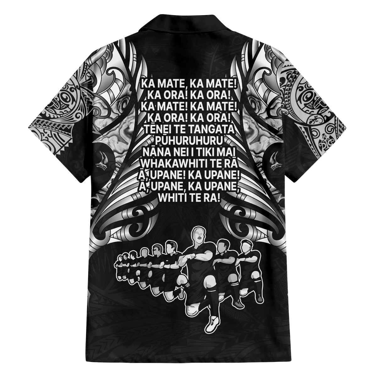 New Zealand Rugby Family Matching Tank Maxi Dress and Hawaiian Shirt Black Haka Dance With NZ Champions History LT9 - Polynesian Pride