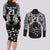 Custom New Zealand Rugby Couples Matching Long Sleeve Bodycon Dress and Long Sleeve Button Shirt Black Haka Dance With NZ Champions History LT9 - Polynesian Pride