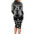 Custom New Zealand Rugby Long Sleeve Bodycon Dress Black Haka Dance With NZ Champions History LT9 - Polynesian Pride