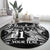 Custom New Zealand Rugby Round Carpet Black Haka Dance With NZ Champions History LT9 - Polynesian Pride