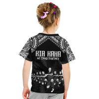 NZ Rugby Kid T Shirt Kapa Opango Maori Haka With Years of The All Black Champions LT9 - Polynesian Pride