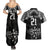 Custom NZ Rugby Couples Matching Summer Maxi Dress and Hawaiian Shirt Kapa Opango Maori Haka With Years of The All Black Champions LT9 - Polynesian Pride