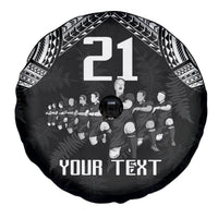 Custom NZ Rugby Spare Tire Cover Kapa Opango Maori Haka With Years of The All Black Champions LT9 - Polynesian Pride