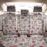 Gray Paniolo Palaka Hawaiian Cowgirl Christmas Back Car Seat Cover - Polynesian Pride