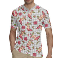 Gray Paniolo Palaka Hawaiian Cowgirl Christmas Rugby Jersey LT9 - Polynesian Pride