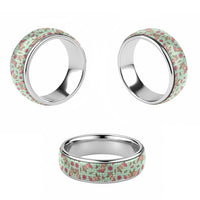 Green Paniolo Palaka Hawaiian Cowgirl Christmas Classic Ring LT9 - Polynesian Pride