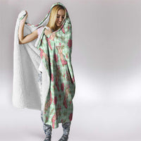 Green Paniolo Palaka Hawaiian Cowgirl Christmas Hooded Blanket LT9 - Polynesian Pride