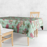 Green Paniolo Palaka Hawaiian Cowgirl Christmas Tablecloth LT9 - Polynesian Pride