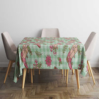 Green Paniolo Palaka Hawaiian Cowgirl Christmas Tablecloth LT9 - Polynesian Pride