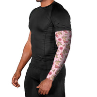 Pink Paniolo Palaka Hawaiian Cowgirl Christmas Arm Sleeves LT9 - Polynesian Pride