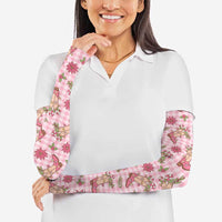 Pink Paniolo Palaka Hawaiian Cowgirl Christmas Arm Sleeves LT9 - Polynesian Pride