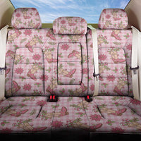Pink Paniolo Palaka Hawaiian Cowgirl Christmas Back Car Seat Cover - Polynesian Pride