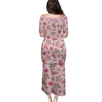 Pink Paniolo Palaka Hawaiian Cowgirl Christmas Family Matching Puletasi and Hawaiian Shirt - Polynesian Pride