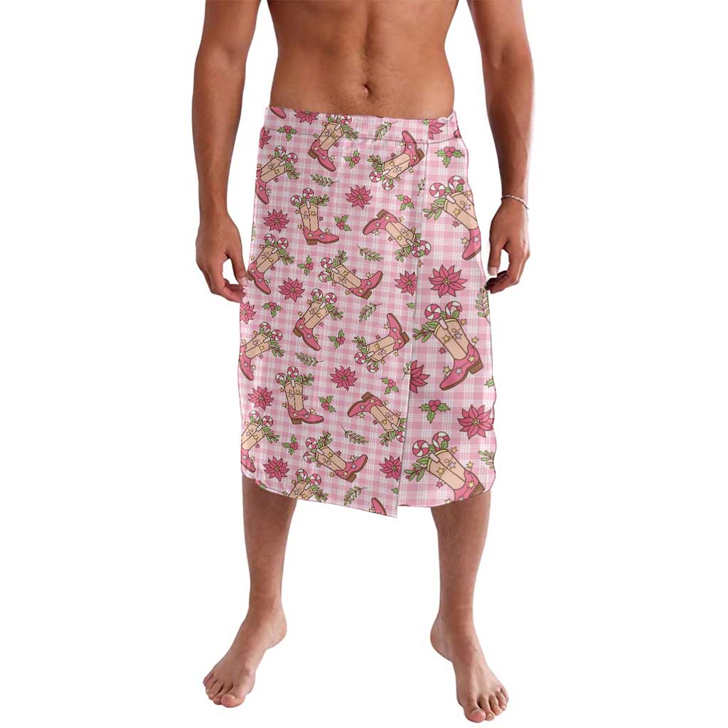 Pink Paniolo Palaka Hawaiian Cowgirl Christmas Lavalava - Polynesian Pride