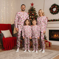 Pink Paniolo Palaka Hawaiian Cowgirl Christmas Pajama Set LT9 - Polynesian Pride