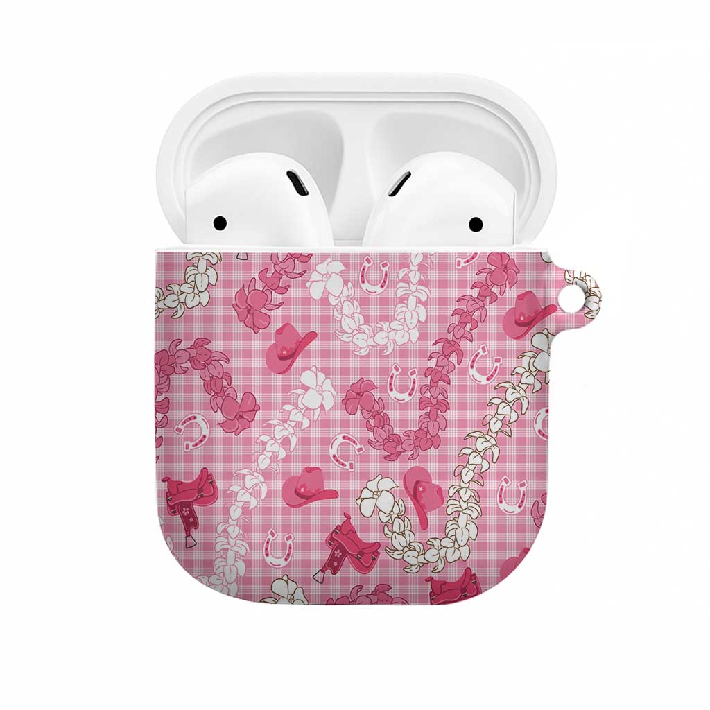 Paniolo Palaka Hawaiian Cowgirl AirPods Case LT9 Pink - Polynesian Pride