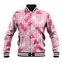 Paniolo Palaka Hawaiian Cowgirl Baseball Jacket LT9 Unisex Pink - Polynesian Pride