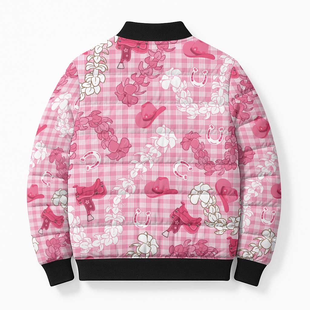 Paniolo Palaka Hawaiian Cowgirl Bomber Puffer Jacket LT9 - Polynesian Pride