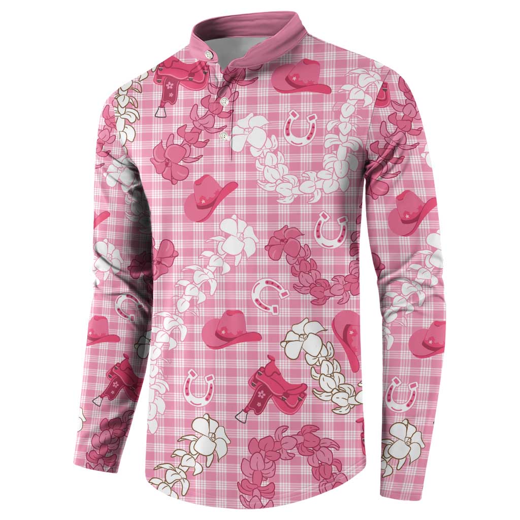 Paniolo Palaka Hawaiian Cowgirl Button Sweatshirt LT9 - Polynesian Pride