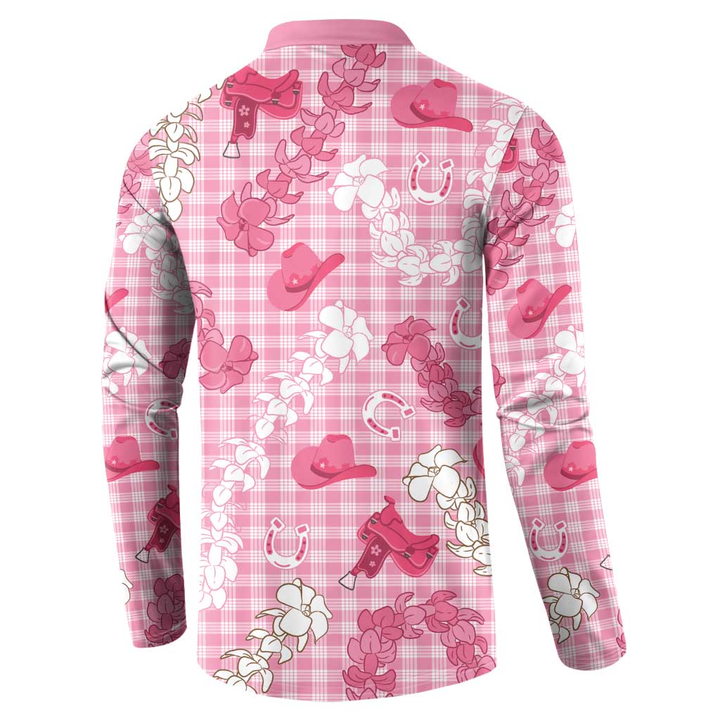 Paniolo Palaka Hawaiian Cowgirl Button Sweatshirt LT9 - Polynesian Pride