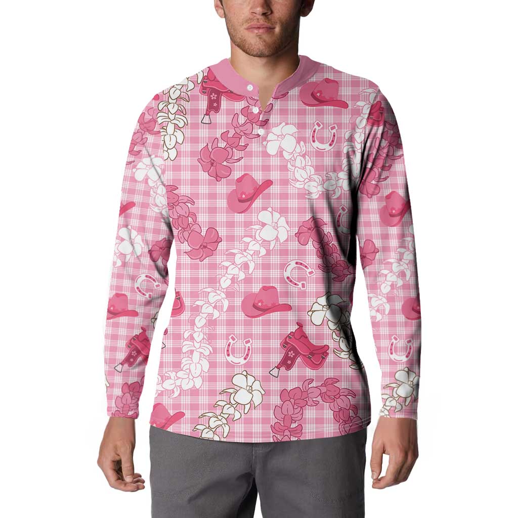 Paniolo Palaka Hawaiian Cowgirl Button Sweatshirt LT9 - Polynesian Pride